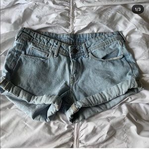 Denim shorts